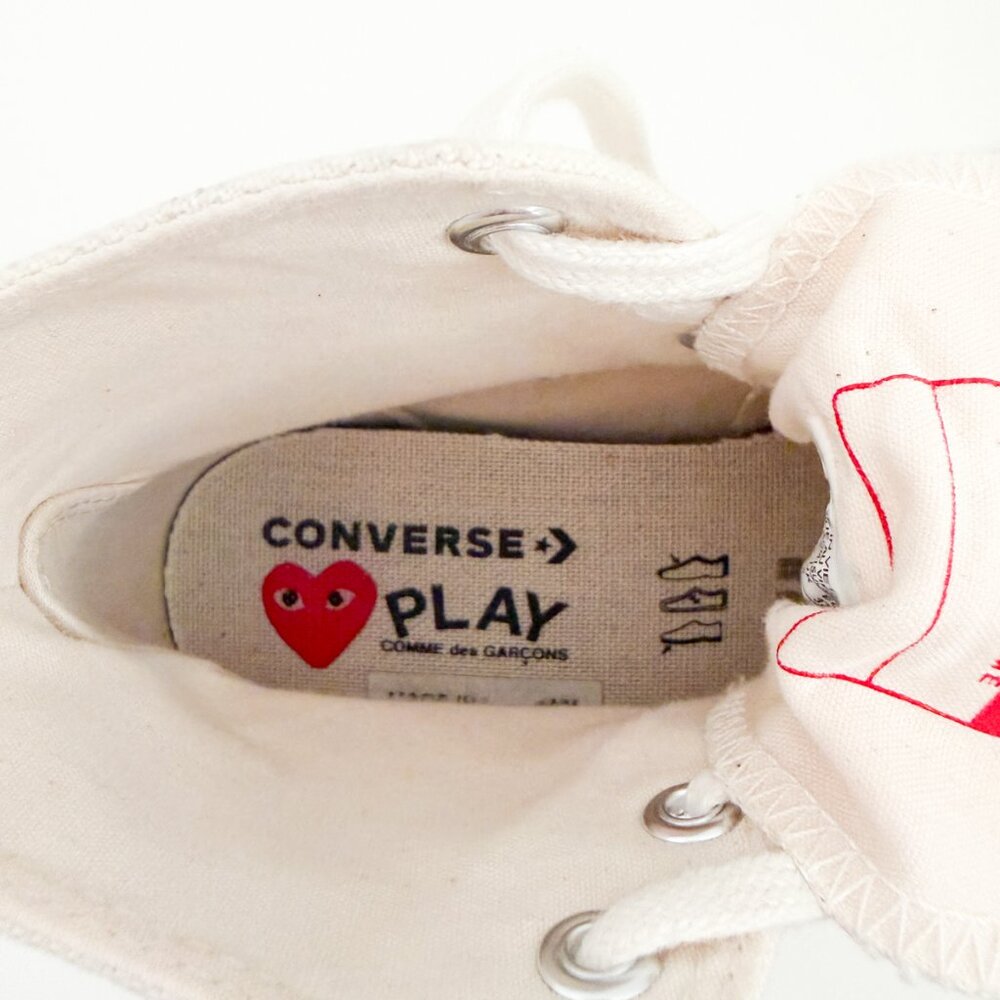 Converse Comme des Garçons Play x Chuck 70 Hi Top Multi Hearts sneakers - Picture 10 of 11